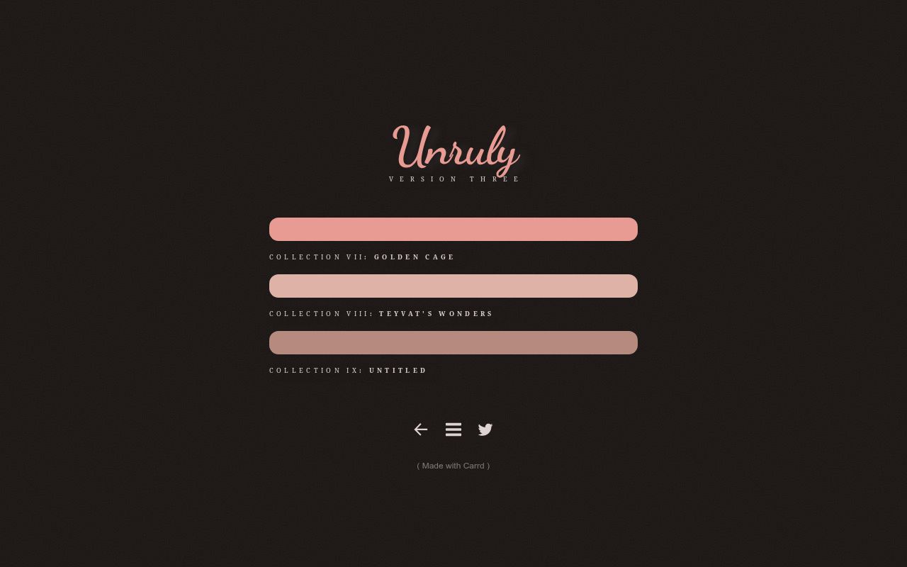 Carrd profile picture for @unruly